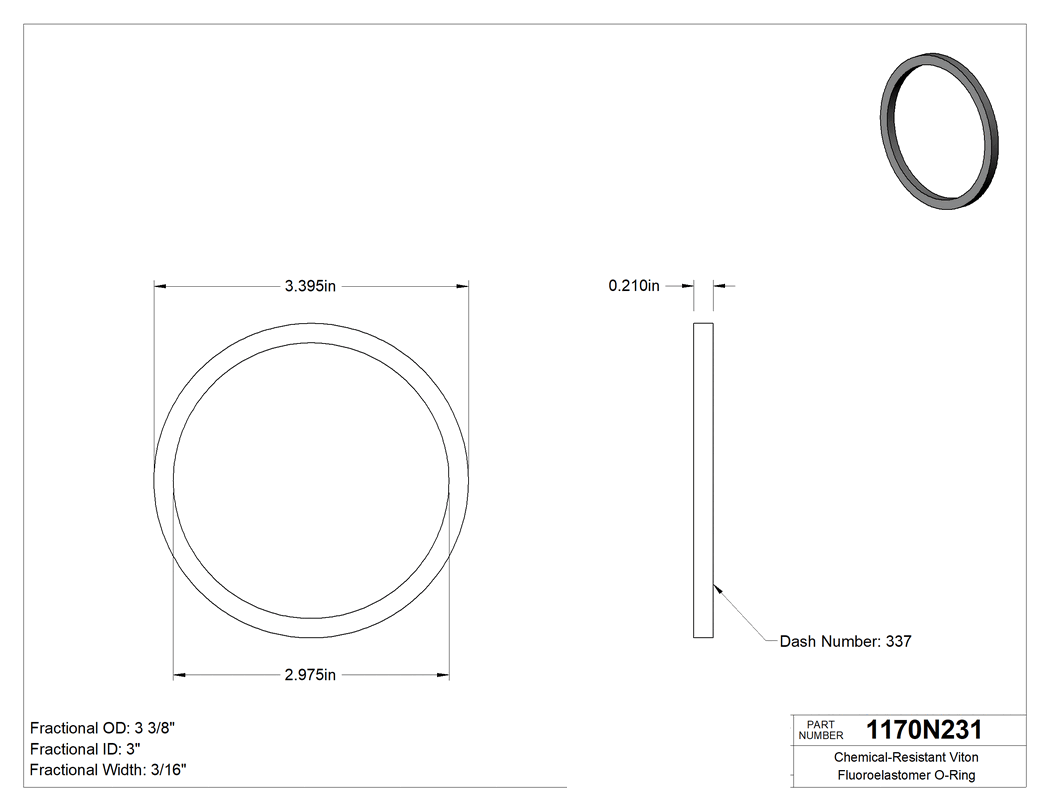Technical drawing - 1170N231